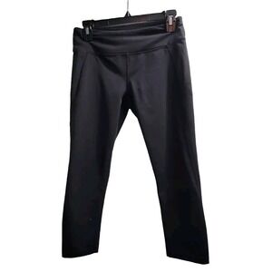 Oakley‎ Athletic Capri Leggings High Waist Workout Running Pants Black S